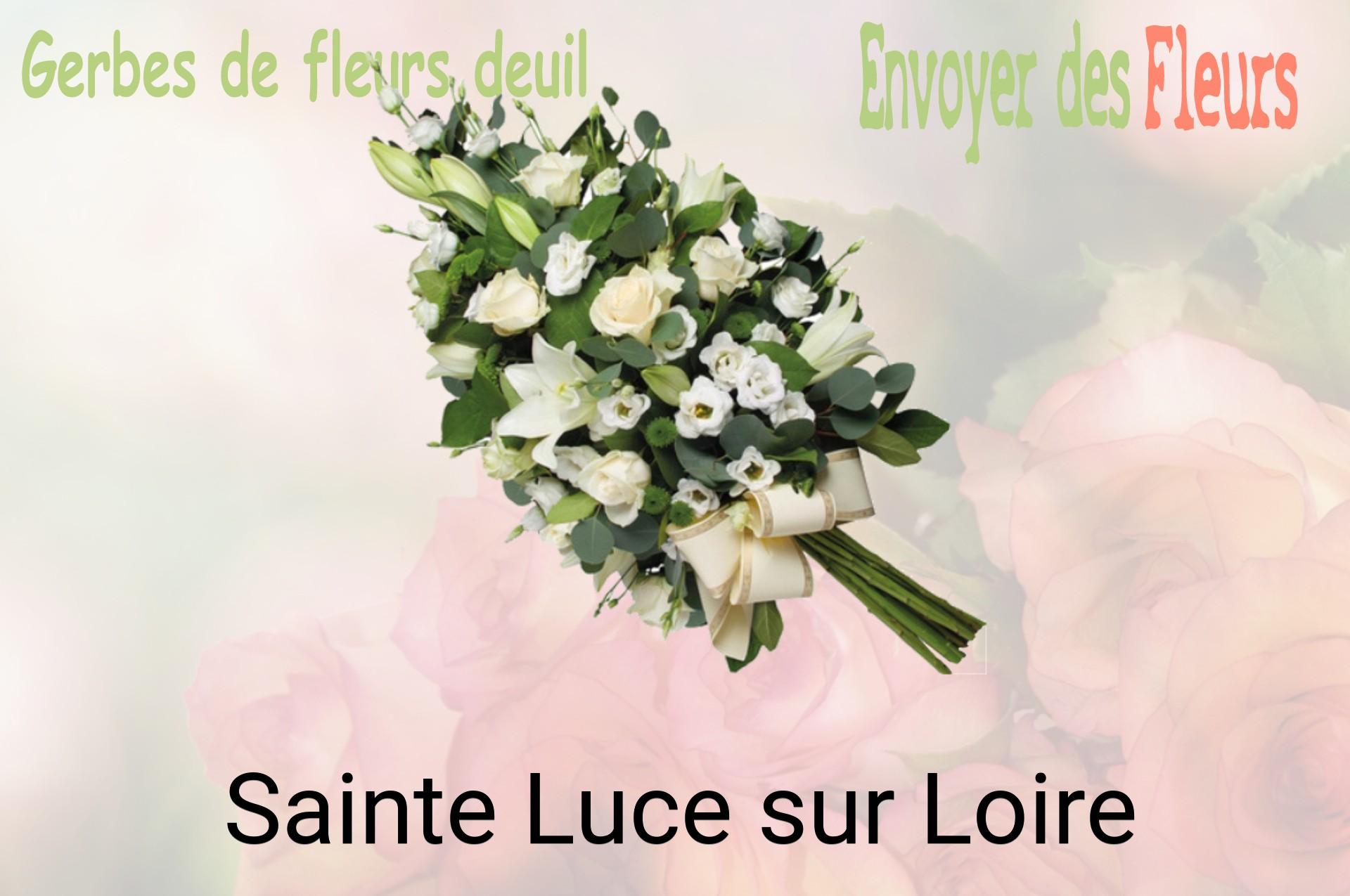 Gerbe de fleurs de deuil livrée à Sainte-Luce-sur-Loire